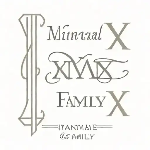 Roman Numeral & Family