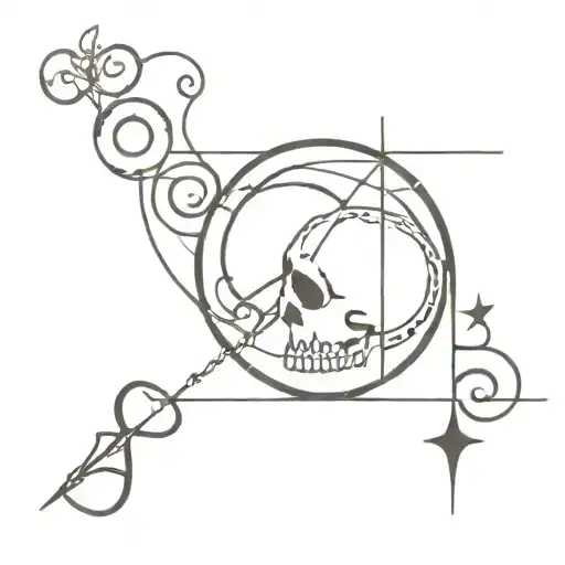 Momento Mori Symbols Mixed With Roman