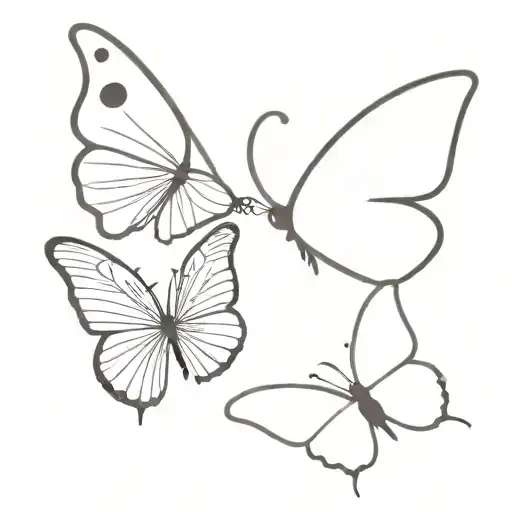 Only 2 Butterflies With A Semicolon As The Body Very Simple