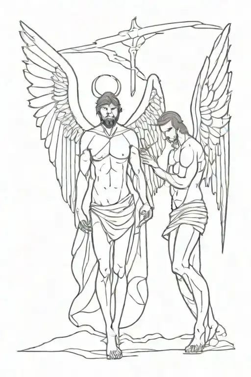 Lucifer Vs Angel Micheal In Church