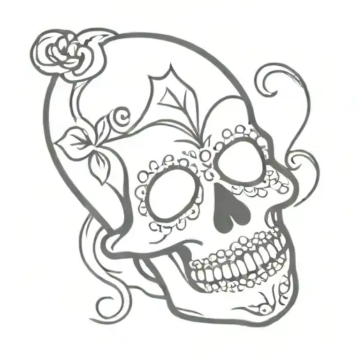 Sugar Skull In A Storm