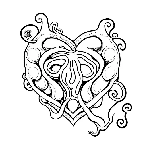 Heart With An Octopus