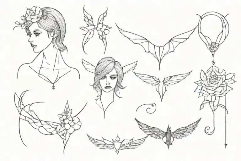 Collarbone Goth Emo Feminine