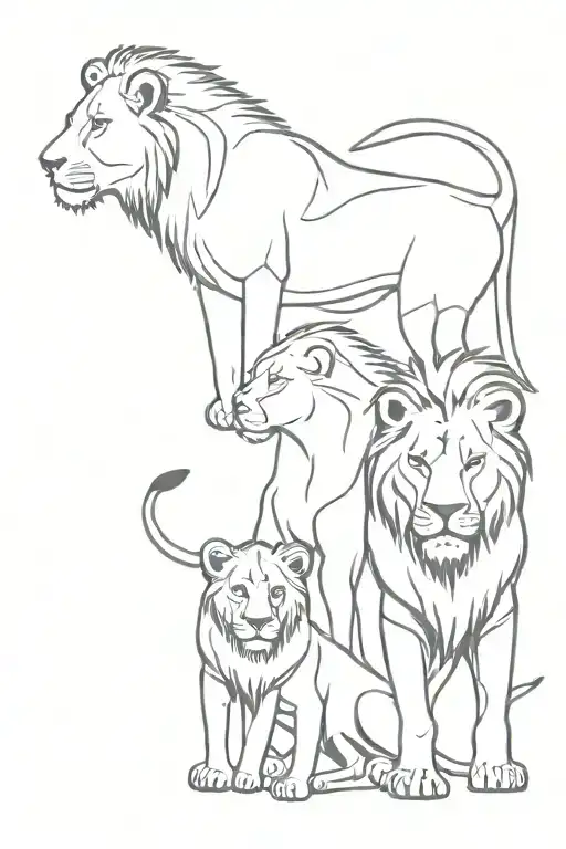 Lion Family
