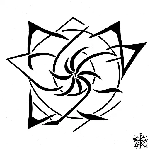 Wind Rose With Land And Sea Turtle