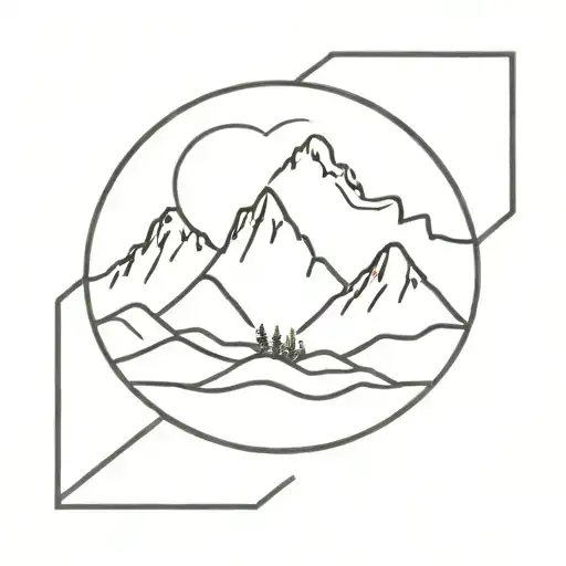 Mountain With Text