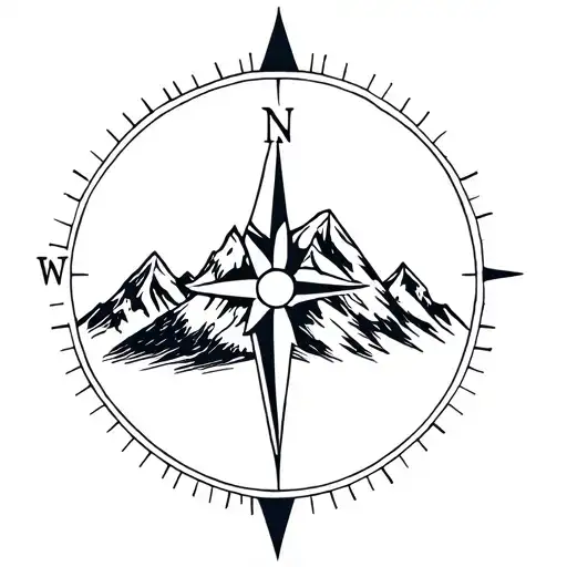 Compass Wolf Mountains Inside