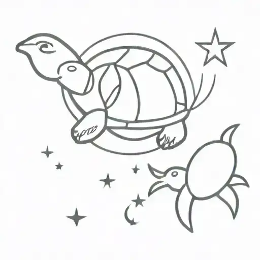 Moon And Star And Turtle