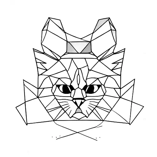 Minimalist Simetric Cat