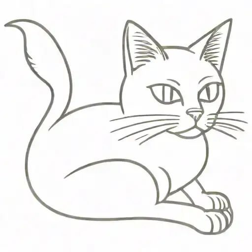 1930S Cartoon Cat Sitting