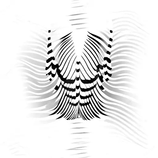 Striped Hawk Tail Feather