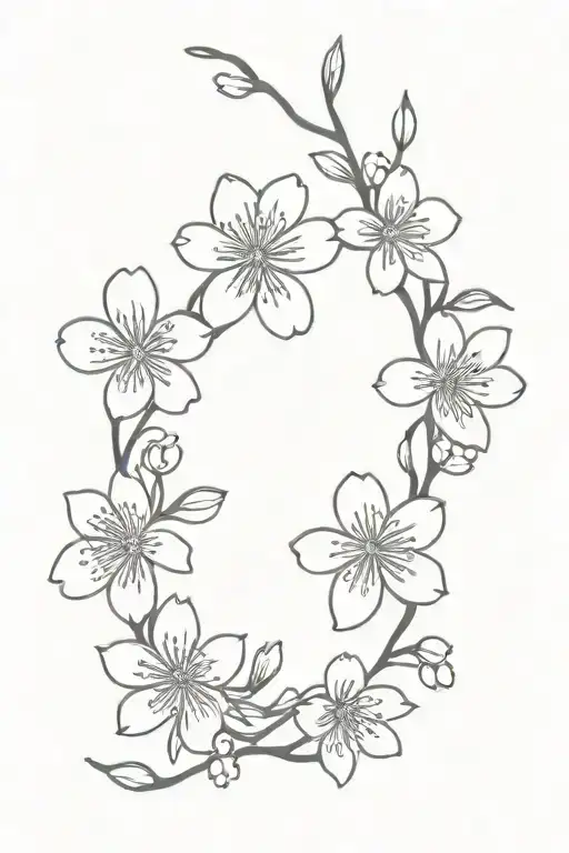 Bracelet Of Cherry Blossoms