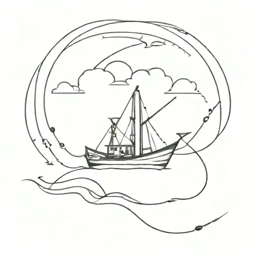 Fishing Boat Sailing