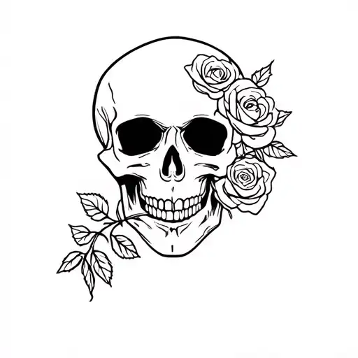 Skull And Roses