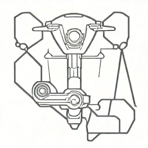 Incorporate Heavy Metal Music And Supermoto Into A Blackwork Tattoo Design