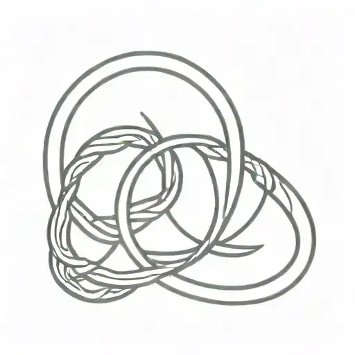 Double Infinity Symbol Intertwined