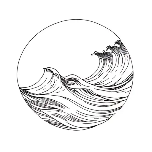 Ocean Waves Crashing