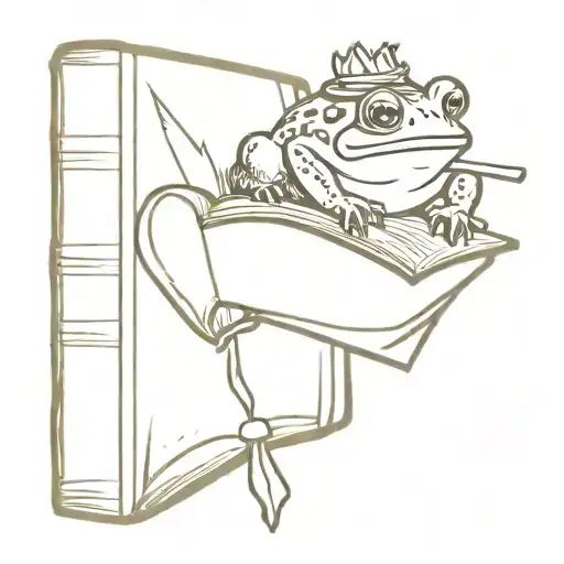 Witchy Toad On Spell Books