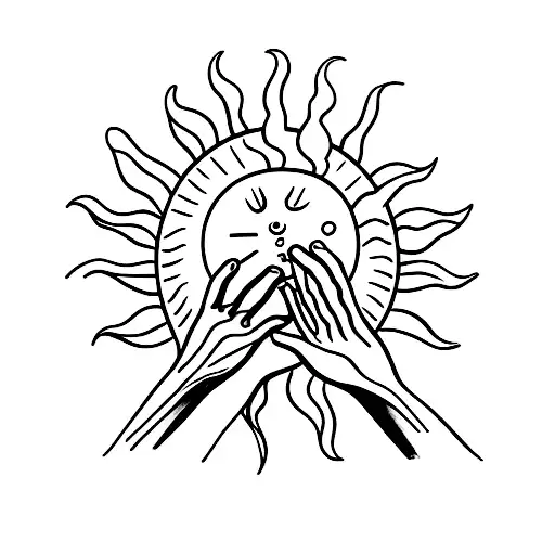 Hands Holding A Sun