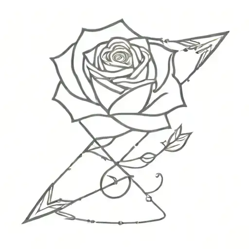 Rose Intertwined Arrow