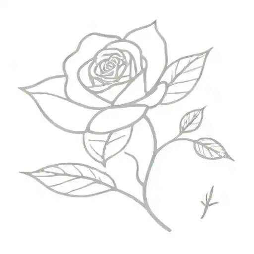 Rose Growing Trees With Leafs