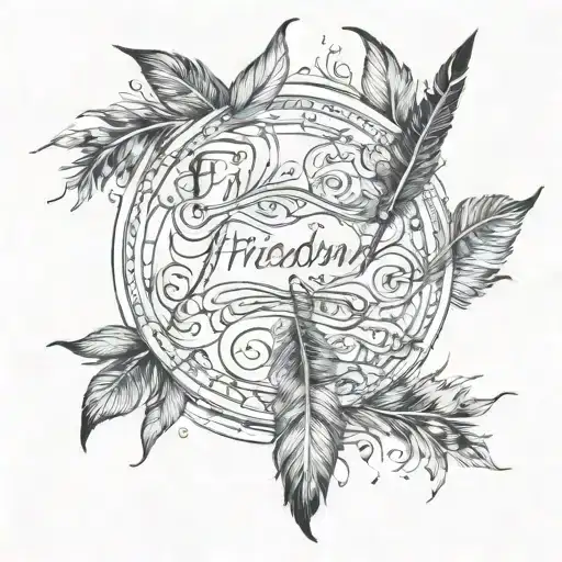 Feather Pen Writing Freedom