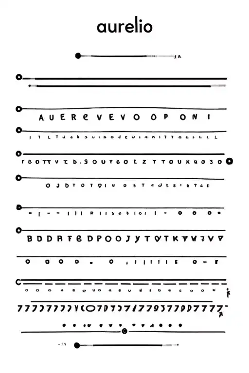 Minimalist Morse Code For Word Aurelio