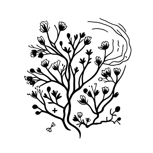 Wild Poppie And Tree Sleeve