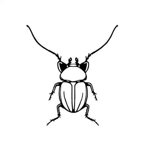 Cat Silhouette Cutting Beetle