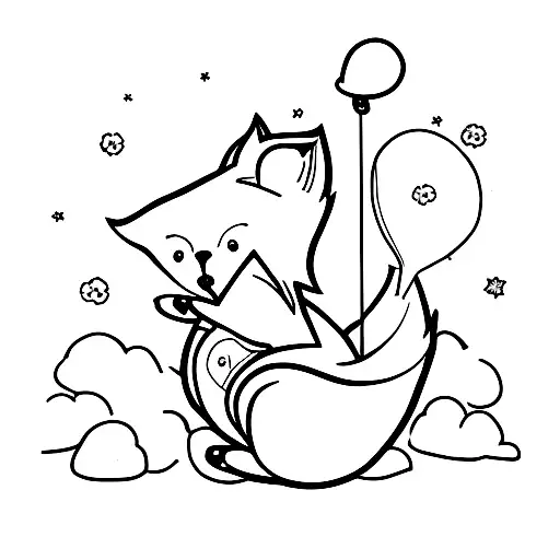 Fox In Balloon