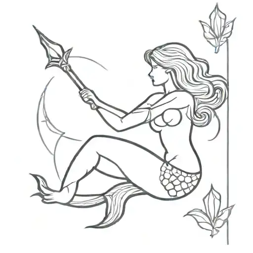 Mermaid Warrior Woman