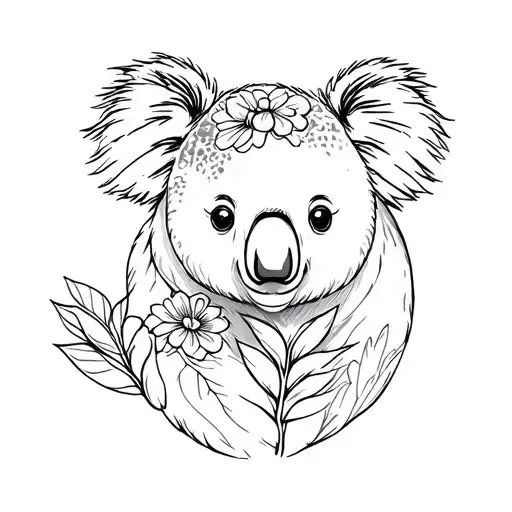 Floral Koala