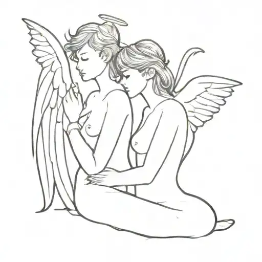 Sexy Angel And Demon