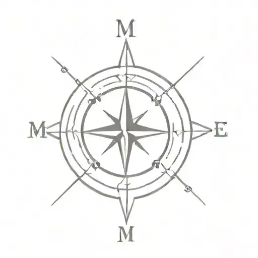 Compass With M M M M