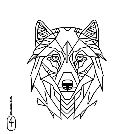 Soft Wolf Outline