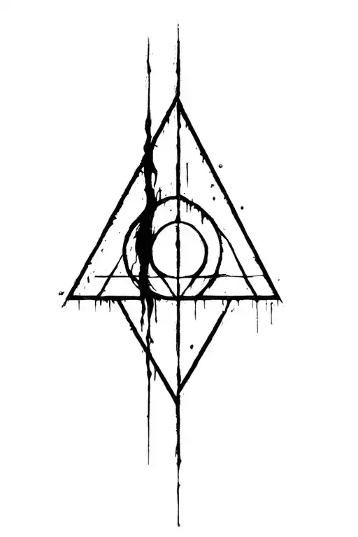 Deathly Hallows Negative Space