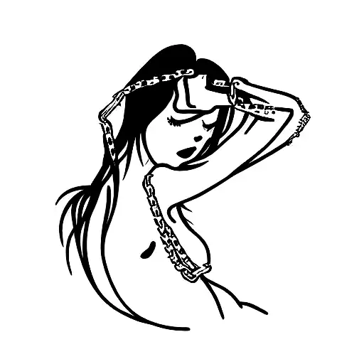 The Nude Hentai Maid Girl Is Chained