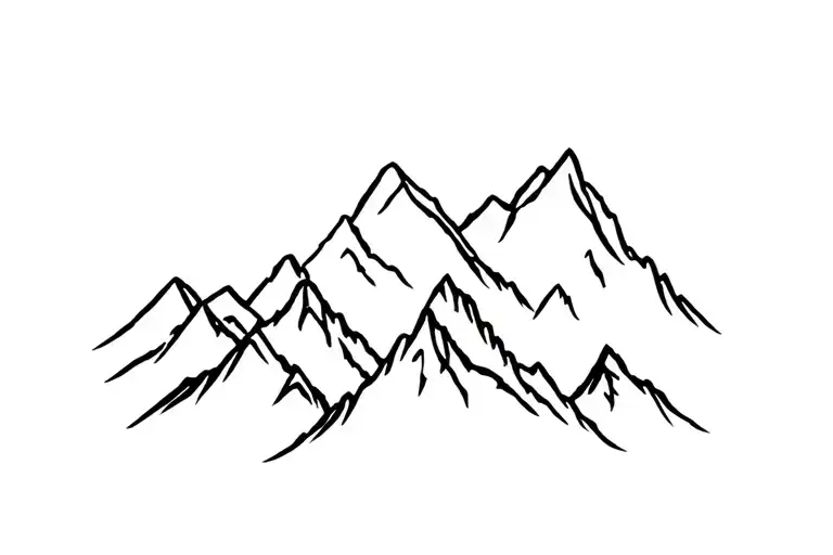Mountain Range Silhouette