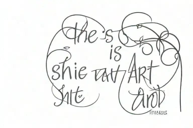 Quote 'She Is Art'