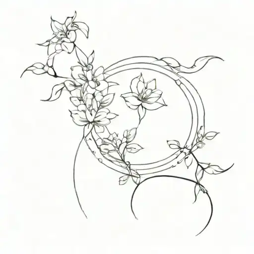 Fine Line Feminine Minimalist Tattoo Design