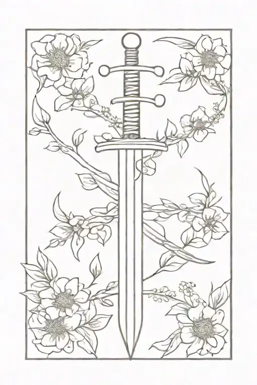 Sword And Flowers