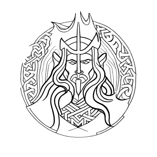 Design A Tattoo Inspired By Norse Myth That Represents The Occupation Of Being A God