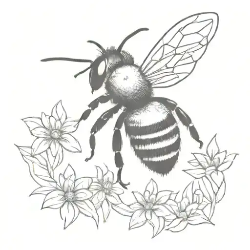 Bee From The Top Down View