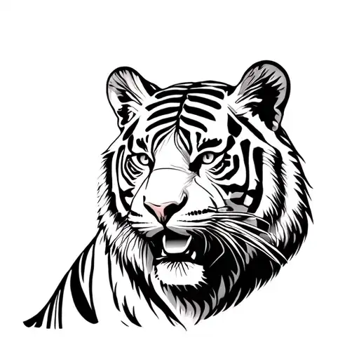 Tiger Is Looking For A Beer Bottle