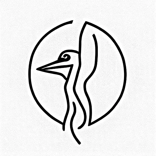 Unalome Symbol With Phoenix