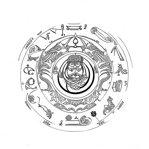 Libra Symbol Astrology Ed Hardy Style Small