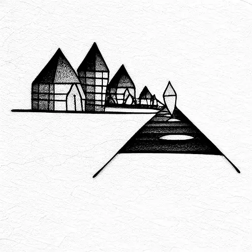 Fineline Aesthetic Scribbly Northern Towns By Tommy Lefroy Inspired