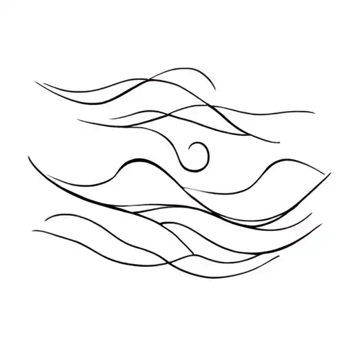 Beachy Dainty Ocean Waves