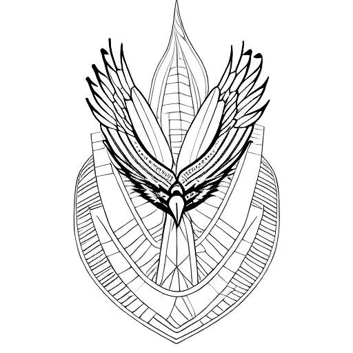 Eagle Feather Outline