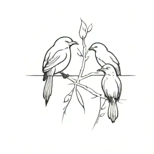 Russian And Nicarguan Birds With Year 2006 Fine Line